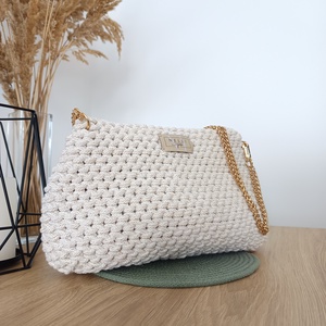 Horgolt mini - alkalmi táska - táska & tok - kézitáska & válltáska - vállon átvethető táska - Meska.hu