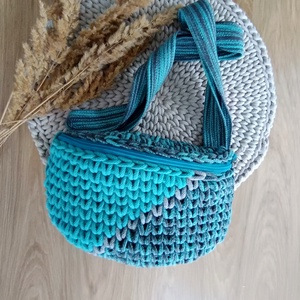 Horgolt búzaszemes crossbody, Táska & Tok, Kézitáska & válltáska, Vállon átvethető táska, Horgolás, MESKA
