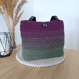 különleges ombre zsinórfonalas válltáska - táska & tok - kézitáska & válltáska - vállon átvethető táska - Meska.hu