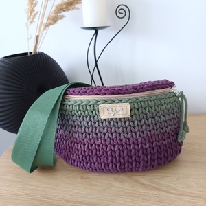 különleges ombre zsinórfonalas válltáska, Táska & Tok, Kézitáska & válltáska, Vállon átvethető táska, Horgolás, MESKA