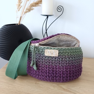 különleges ombre zsinórfonalas válltáska - táska & tok - kézitáska & válltáska - vállon átvethető táska - Meska.hu