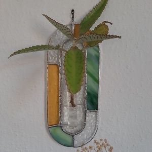 Tiffany fali növénytartó - otthon & életmód - dekoráció - fali és függő dekoráció - falra akasztható dekor - Meska.hu