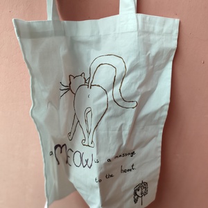 Cicás vászontatyi - a MEOW is a massage to the heart - táska & tok - bevásárlás & shopper táska - shopper, textiltáska, szatyor - Meska.hu Cicás vászontatyi - a MEOW is a massage to the heart - táska & tok - bevásárlás & shopper táska - shopper, textiltáska, szatyor - Meska.hu