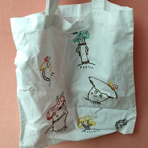 Gombás vászontatyi  - táska & tok - bevásárlás & shopper táska - shopper, textiltáska, szatyor - Meska.hu Gombás vászontatyi  - táska & tok - bevásárlás & shopper táska - shopper, textiltáska, szatyor - Meska.hu