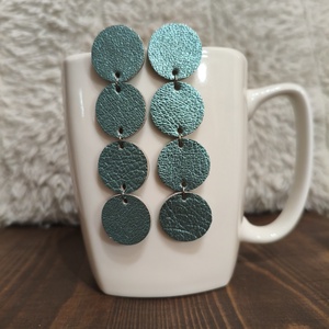 Türkiz körök bőr füli  - Meska.hu