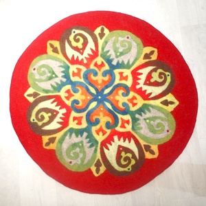 Öröm-nemezmandala, Otthon & Életmód, Dekoráció, Spiritualitás, Mandala, Nemezelés, MESKA