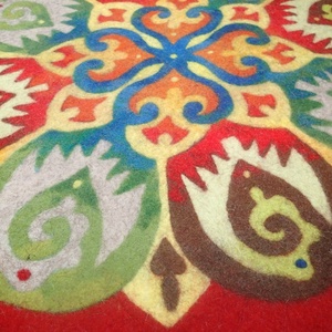 Öröm-nemezmandala - otthon & életmód - dekoráció - spiritualitás - mandala - Meska.hu