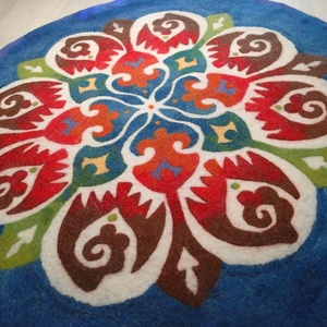 Áramlás-nemezmandala - otthon & életmód - dekoráció - spiritualitás - mandala - Meska.hu