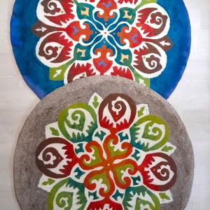 Szív-nemezmandala - otthon & életmód - dekoráció - spiritualitás - mandala - Meska.hu