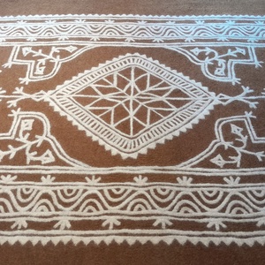 Kiáradás - kézzel készült nemez szőnyeg  - otthon & életmód - lakástextil - szőnyeg - más típusú szőnyeg - Meska.hu