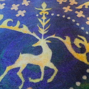 Csodaszarvas - Hold - otthon & életmód - lakástextil - falvédő - Meska.hu