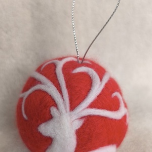 Tűnemezelt karácsonyfadísz - szarvas - karácsony - karácsonyi lakásdekoráció - karácsonyfadíszek - Meska.hu