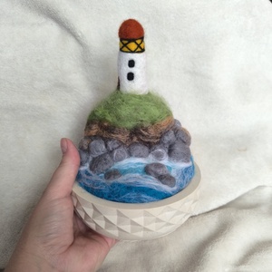 Tűnemezelt világítótorony  - otthon & életmód - dekoráció - asztal és polc dekoráció - asztaldísz - Meska.hu