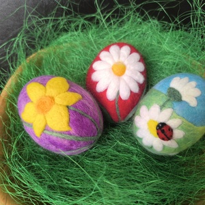 Tűnemezelt húsvéti tojások  - ünnepi díszek, dekorációk - húsvéti díszek és dekorációk - húsvéti tojás, hímestojás - Meska.hu