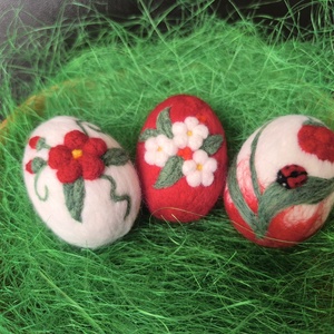 Tűnemezelt húsvéti tojások  - ünnepi díszek, dekorációk - húsvéti díszek és dekorációk - húsvéti tojás, hímestojás - Meska.hu