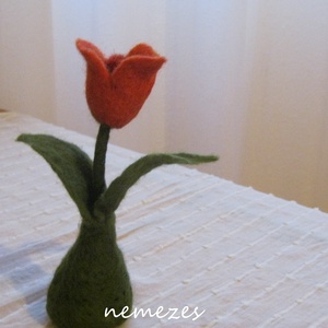 nemez tulipán -  - Meska.hu