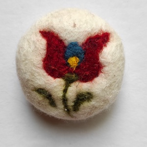 Tulipános nemez szappan - Meska.hu
