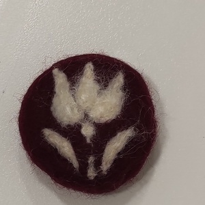 Fehér tulipános nemez szappan - szépségápolás - szappan & fürdés - fürdősó, fürdőgolyó, habfürdő - Meska.hu