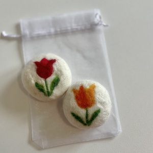 Mosolygós tulipán :) nemez szappan - szépségápolás - szappan & fürdés - fürdősó, fürdőgolyó, habfürdő - Meska.hu