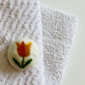 Mosolygós tulipán :) nemez szappan - szépségápolás - szappan & fürdés - fürdősó, fürdőgolyó, habfürdő - Meska.hu