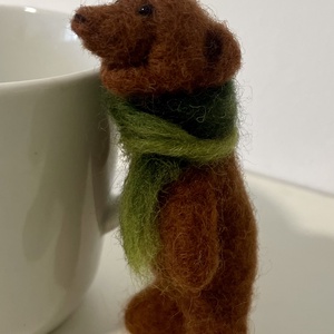 Kávézócimbora - maci nemez figura - otthon & életmód - konyhafelszerelés, tálalás - konyhai tárolás - tea & kávé tárolás - Meska.hu