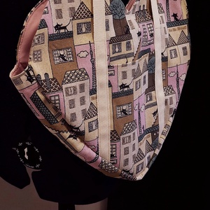 Heart Tote Bag / Cat edition - táska & tok - bevásárlás & shopper táska - shopper, textiltáska, szatyor - Meska.hu