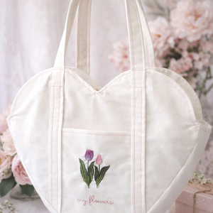 Heart Tote Bag / egyedi - táska & tok - bevásárlás & shopper táska - shopper, textiltáska, szatyor - Meska.hu