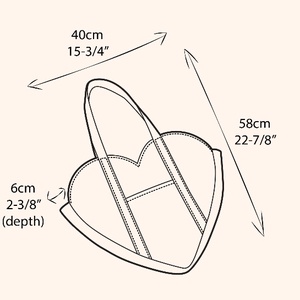 Heart Tote Bag / egyedi - táska & tok - bevásárlás & shopper táska - shopper, textiltáska, szatyor - Meska.hu