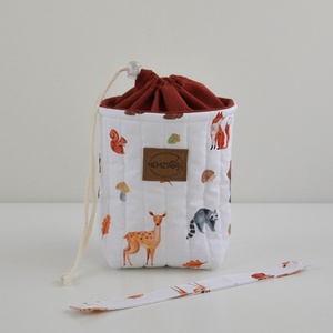 Kis méretű behúzós projekt táska kézimunkához (erdei állatos) - táska & tok - kézitáska & válltáska - kézitáska - Meska.hu Kis méretű behúzós projekt táska kézimunkához (erdei állatos) - táska & tok - kézitáska & válltáska - kézitáska - Meska.hu