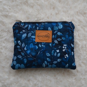 Kis cipzáros nesszeszer (kék leveles), Táska & Tok, Kézitáska & válltáska, Belső rendező, Varrás, MESKA