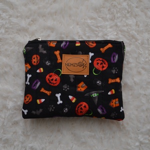 Kis cipzáros nesszeszer (halloweenes), Táska & Tok, Kézitáska & válltáska, Belső rendező, Varrás, MESKA