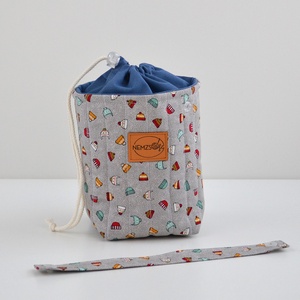 Kis méretű behúzós projekt táska kézimunkához (téli sapkás) - táska & tok - kézitáska & válltáska - kézitáska - Meska.hu