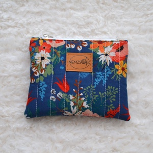 Kis cipzáros nesszeszer (kék virágos), Táska & Tok, Kézitáska & válltáska, Belső rendező, Varrás, MESKA