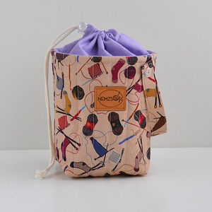 Kis méretű behúzós projekt táska kézimunkához (fonalas), Táska & Tok, Kézitáska & válltáska, Kézitáska, Varrás, MESKA