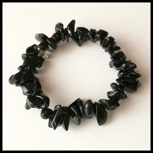 Ónix chips karkötő magas minőségű természetes féldrágakövekből - Meska.hu