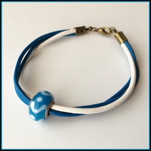 Egyedi valódi bőr karkötő  - Meska.hu