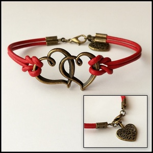 Egyedi natúr valódi bőr karkötő - Meska.hu