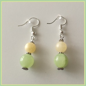 Jáde ásvány fülbevaló - Meska.hu