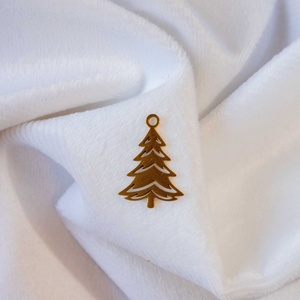 fenyőfa medálos nyaklánc � Rozsdamentes acél, arany bevonat (18K) - ékszer - nyaklánc - medálos nyaklánc - Meska.hu