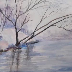 Nyugalom- akvarell festmény - Meska.hu