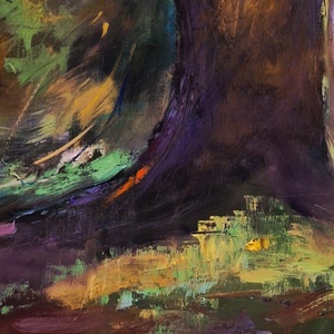 Vén diófa, olajfestmény,70x50,kortárs alkotás - művészet - festmény - olajfestmény - Meska.hu