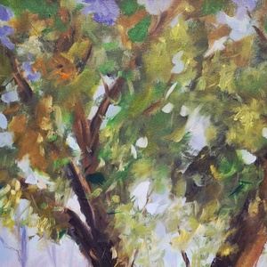 Vén diófa, olajfestmény,70x50,kortárs alkotás - művészet - festmény - olajfestmény - Meska.hu