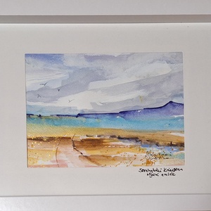 Nyári emlék,aquarell modern keretben - művészet - festmény - akvarell - Meska.hu