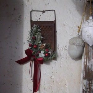 Régi reszelőből karácsonyi ajtó- vagy faldísz - karácsony - adventi díszek - adventi ajtódísz - Meska.hu Régi reszelőből karácsonyi ajtó- vagy faldísz - karácsony - adventi díszek - adventi ajtódísz - Meska.hu