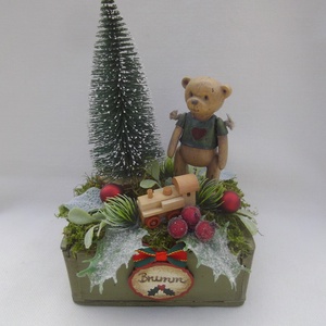 Brumi karácsonya karácsonyi asztaldísz - Meska.hu