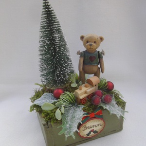 Brumi karácsonya karácsonyi asztaldísz - karácsony - adventi díszek - adventi asztaldísz - Meska.hu