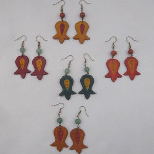 5 db tulipános fülbevaló lebaimre részére - Meska.hu