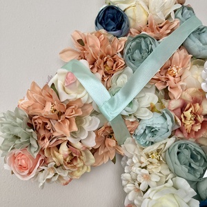 Lovas ajtódísz faldísz kopogtató virágos  - otthon & életmód - dekoráció - ajtó- és ablak dekoráció - ajtódísz & kopogtató - Meska.hu