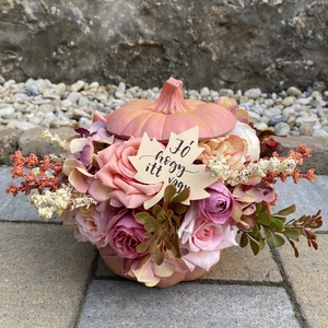 Tök dekoráció őszi asztaldísz kézzel festett - Meska.hu