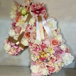 Lovas ajtódísz faldísz kopogtató virágos  - otthon & életmód - dekoráció - ajtó- és ablak dekoráció - ajtódísz & kopogtató - Meska.hu